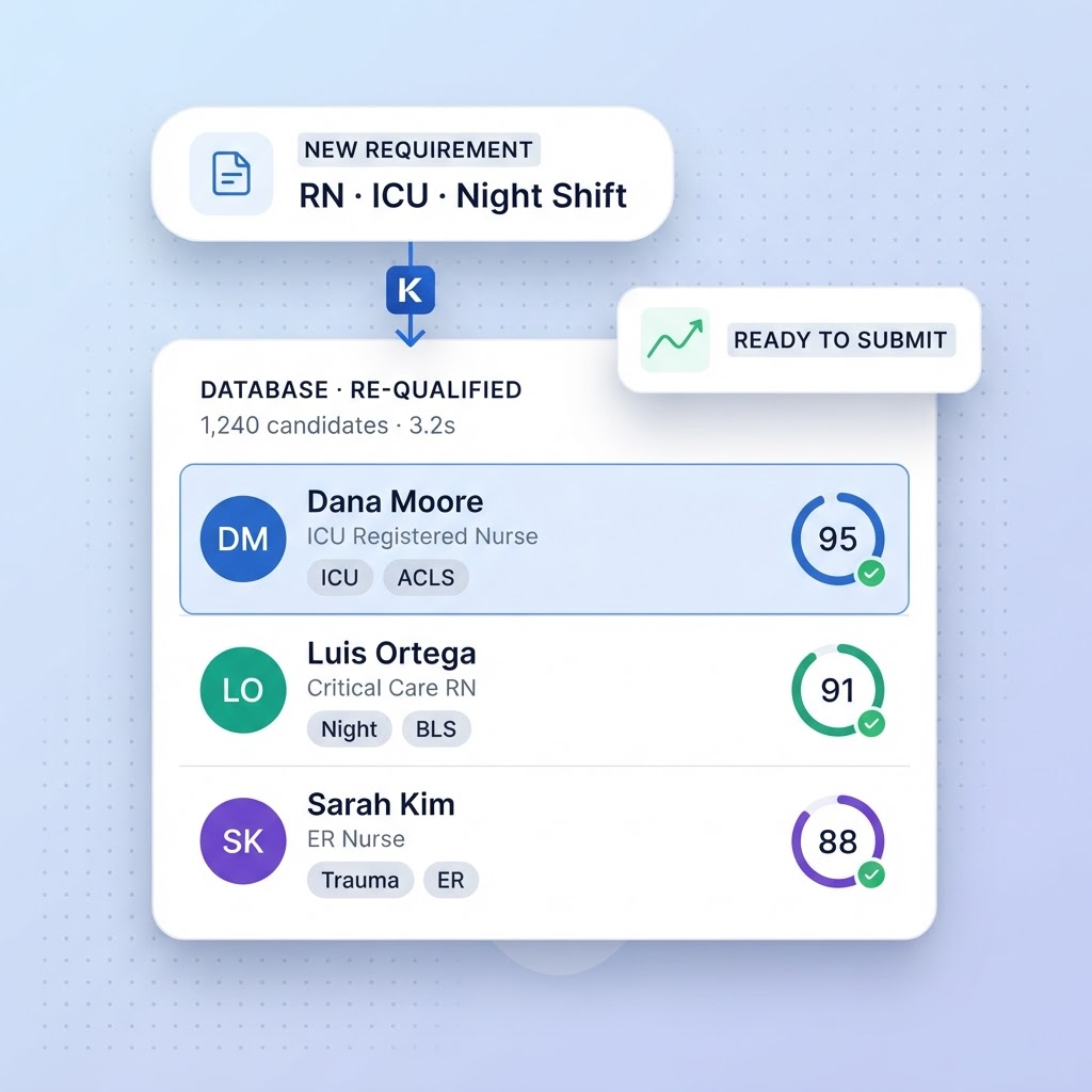 Database re-qualified against a new requirement